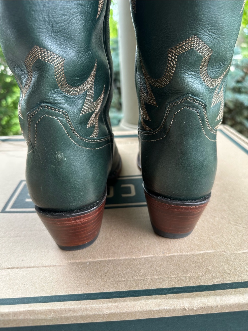 Tecovas Annie boot in hunter green size 9 - Picture 8 of 11
